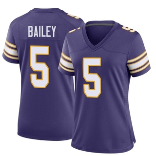 Game Dan Bailey Women's Minnesota Vikings Classic Jersey - Purple