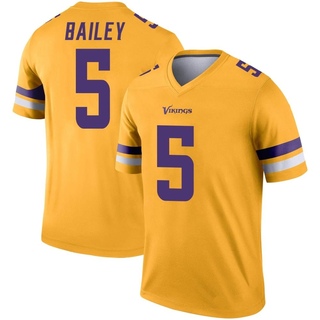 Legend Dan Bailey Men's Minnesota Vikings Inverted Jersey - Gold