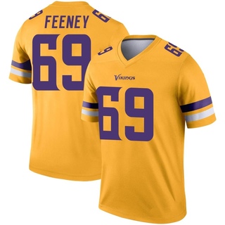 Legend Dan Feeney Men's Minnesota Vikings Inverted Jersey - Gold