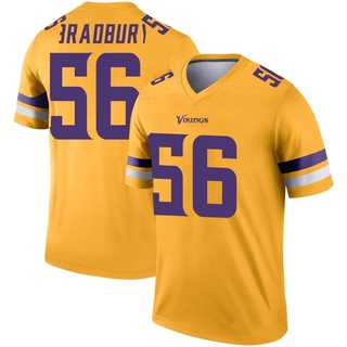 Legend Garrett Bradbury Men's Minnesota Vikings Inverted Jersey - Gold