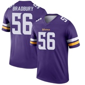 Legend Garrett Bradbury Youth Minnesota Vikings Jersey - Purple