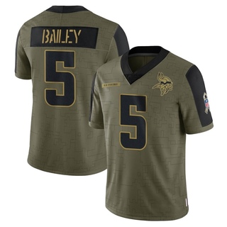 Limited Dan Bailey Men's Minnesota Vikings 2021 Salute To Service Jersey - Olive