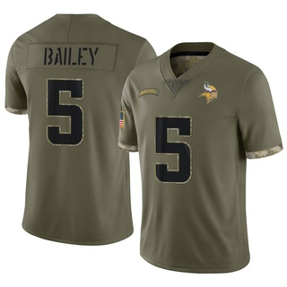 Limited Dan Bailey Men's Minnesota Vikings 2022 Salute To Service Jersey - Olive