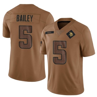 Limited Dan Bailey Men's Minnesota Vikings 2023 Salute To Service Jersey - Brown