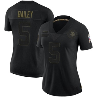 Limited Dan Bailey Women's Minnesota Vikings 2020 Salute To Service Jersey - Black