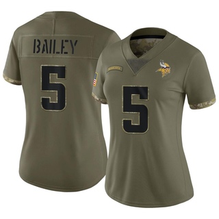 Limited Dan Bailey Women's Minnesota Vikings 2022 Salute To Service Jersey - Olive