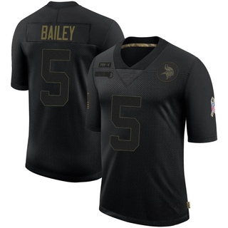 Limited Dan Bailey Youth Minnesota Vikings 2020 Salute To Service Jersey - Black