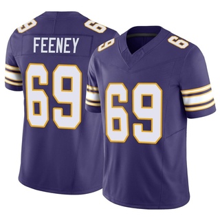 Limited Dan Feeney Men's Minnesota Vikings Classic Vapor F.U.S.E. Jersey - Purple