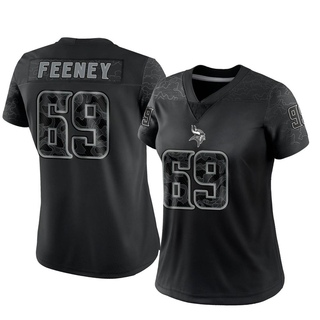 Limited Dan Feeney Women's Minnesota Vikings Reflective Jersey - Black